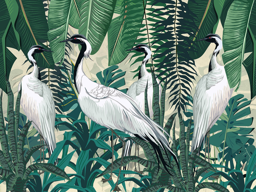 Дизайнерские обои Wall Street Green Tropez