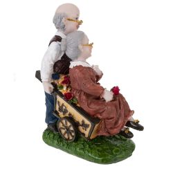 GAEM Фигурка декоративная "Бабушка с дедушкой", L12 W7 H16 см