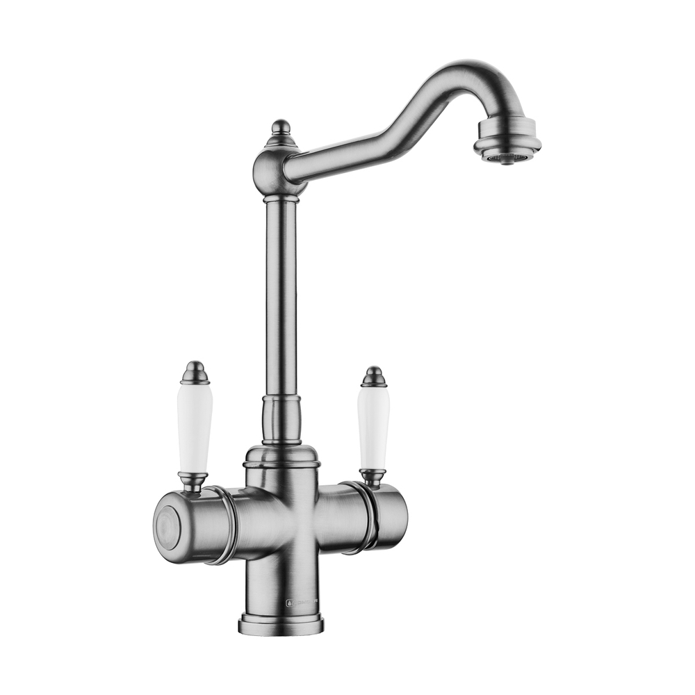 Смеситель для кухни Omoikiri Tottori SI 4994046 античное серебро купить