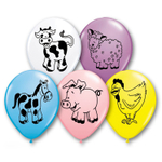 Шар латексный 28см Животные домашние (Ассорти)