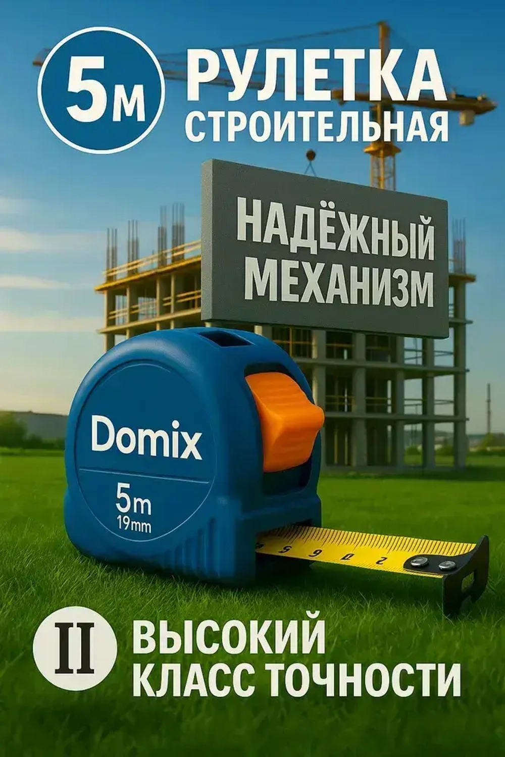 Измерительная рулетка Бытовая 5м x 19мм