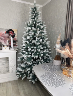 Ель Искусственная Царь елка Алиса бело голубая 220 см