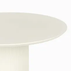 Обеденный стол Iona Ø100 см, белый меламин