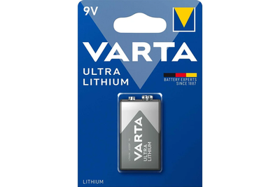 Батарейка Varta Ultra Lithium 9V/— , ( 1 ) шт. в блистере, 06122301401