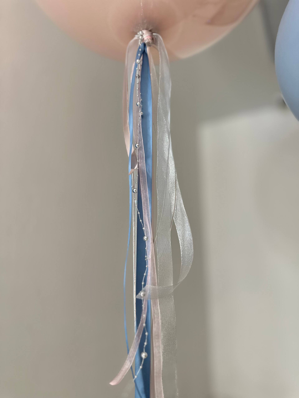 Воздушные гелиевые шарики с доставкой по Хабаровску Космос песок/снег/пыльно голубой/пыльно розовый№4490