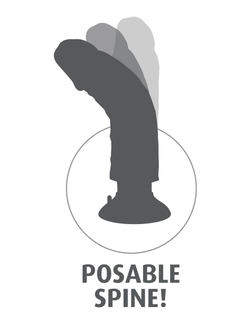 Большой реалистичный вибромассажер на присоске 9  Vibrating Cock - 24,8 см.