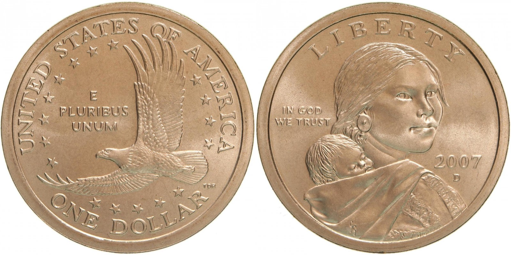 США 1 доллар, 2000-2008 Доллар Сакагавеи