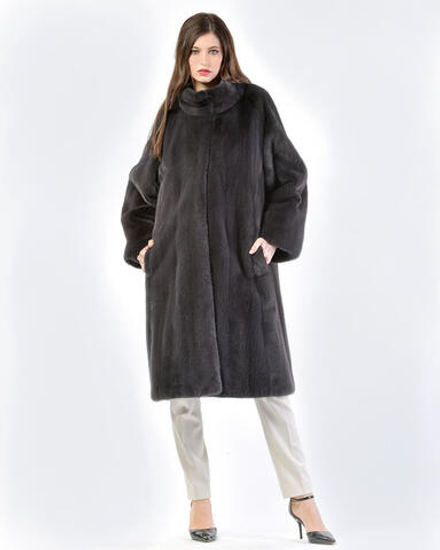 Шуба из меха норки