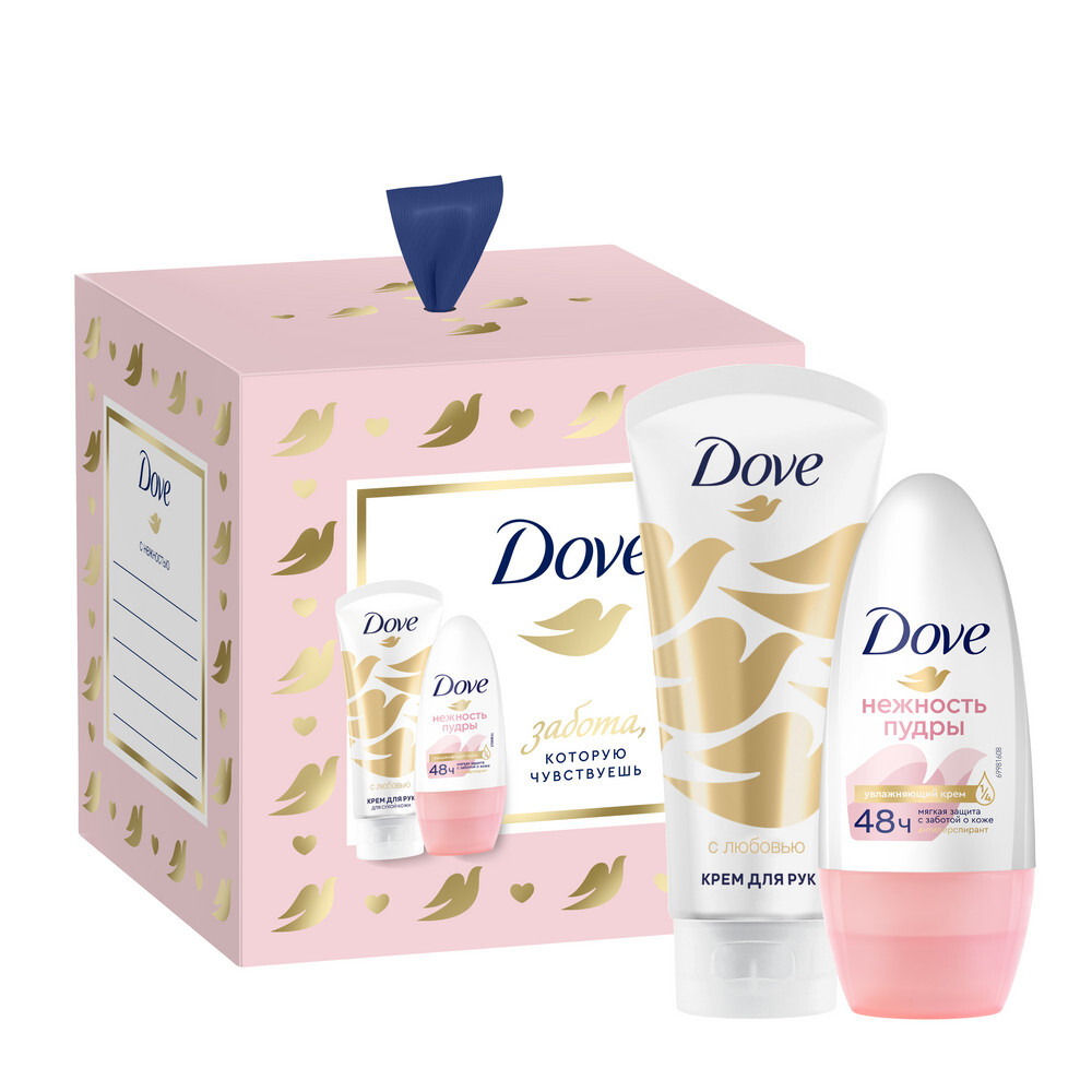 Dove Набор подарочный С любовью для вас, (крем для рук + дезодорант), 100 мл