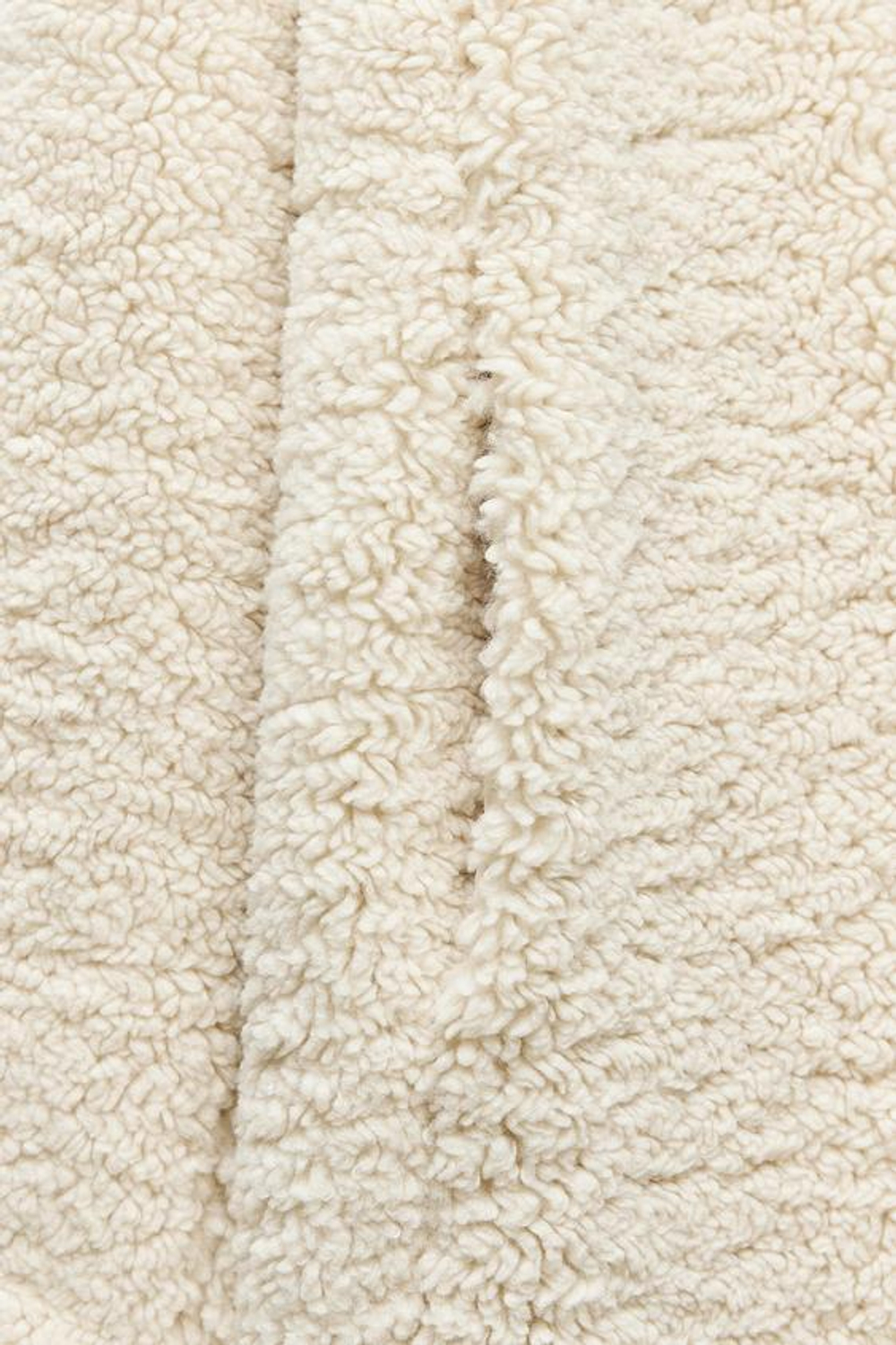 ZARA ШУБА ИЗ ИСКУССТВЕННОЙ ОВЧИНЫ, ЖЕЛТОВАТО-БЕЛЫЙ