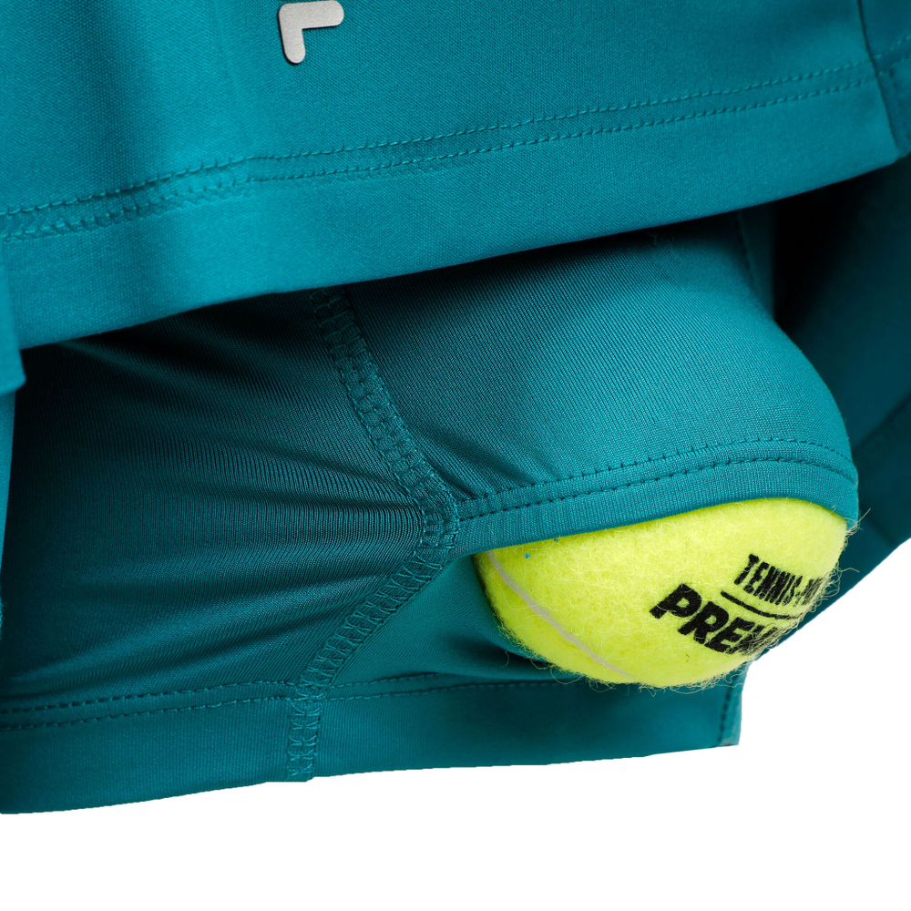 Женская теннисная юбка Fila Georgina Skirt Women - Petrol, White