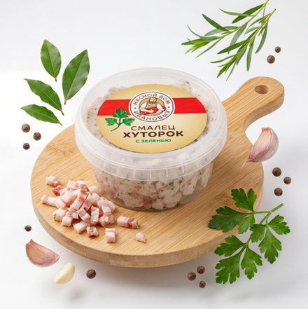 Смалец по-деревенски с зеленью 200 гр, Мясной дом Ивановых