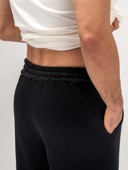 Брюки спортивные прямые без начеса. Уголь.