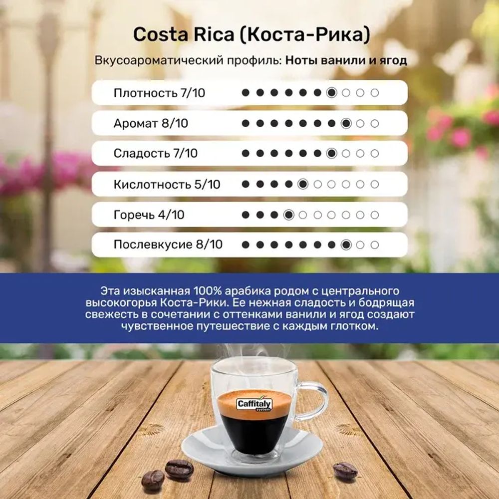Кофе в капсулах Caffitaly Costa Rica 10 упаковок (100 капсул)