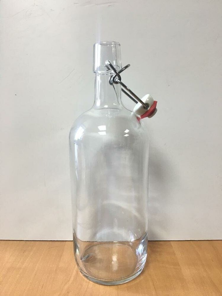 Бутылка с бугельной пробкой 1л (прозрачное стекло)