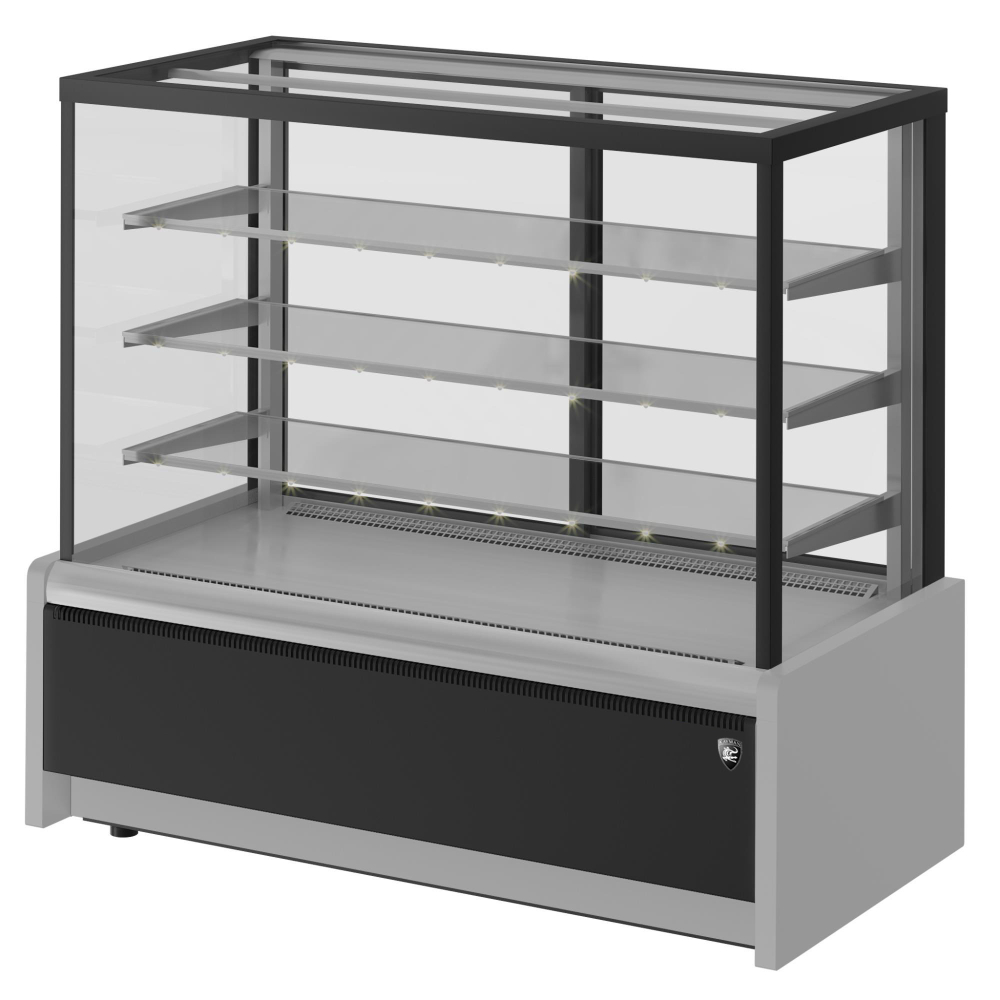 Витрина Кондитерская Kayman K-Вк-900 Квадро Серебро