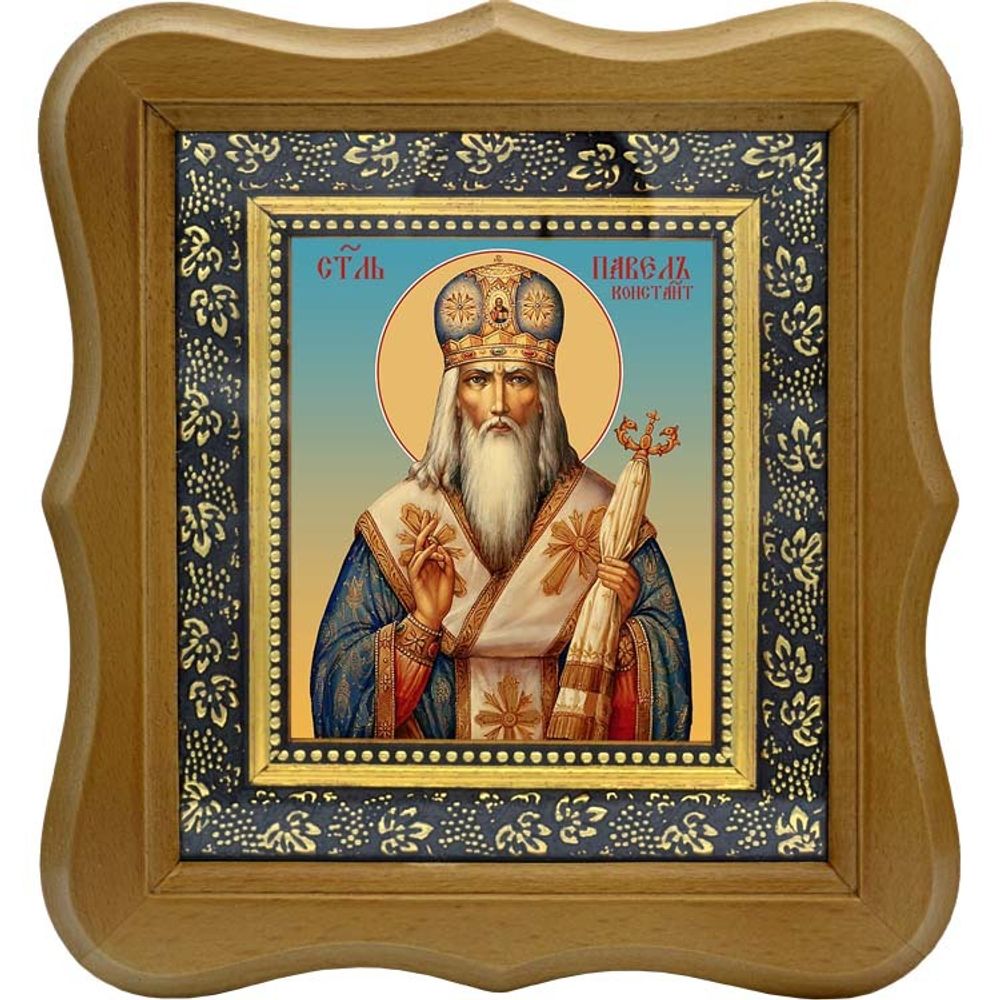 Павел I, патриарх Константинопольский, священномученик. Икона на холсте.
