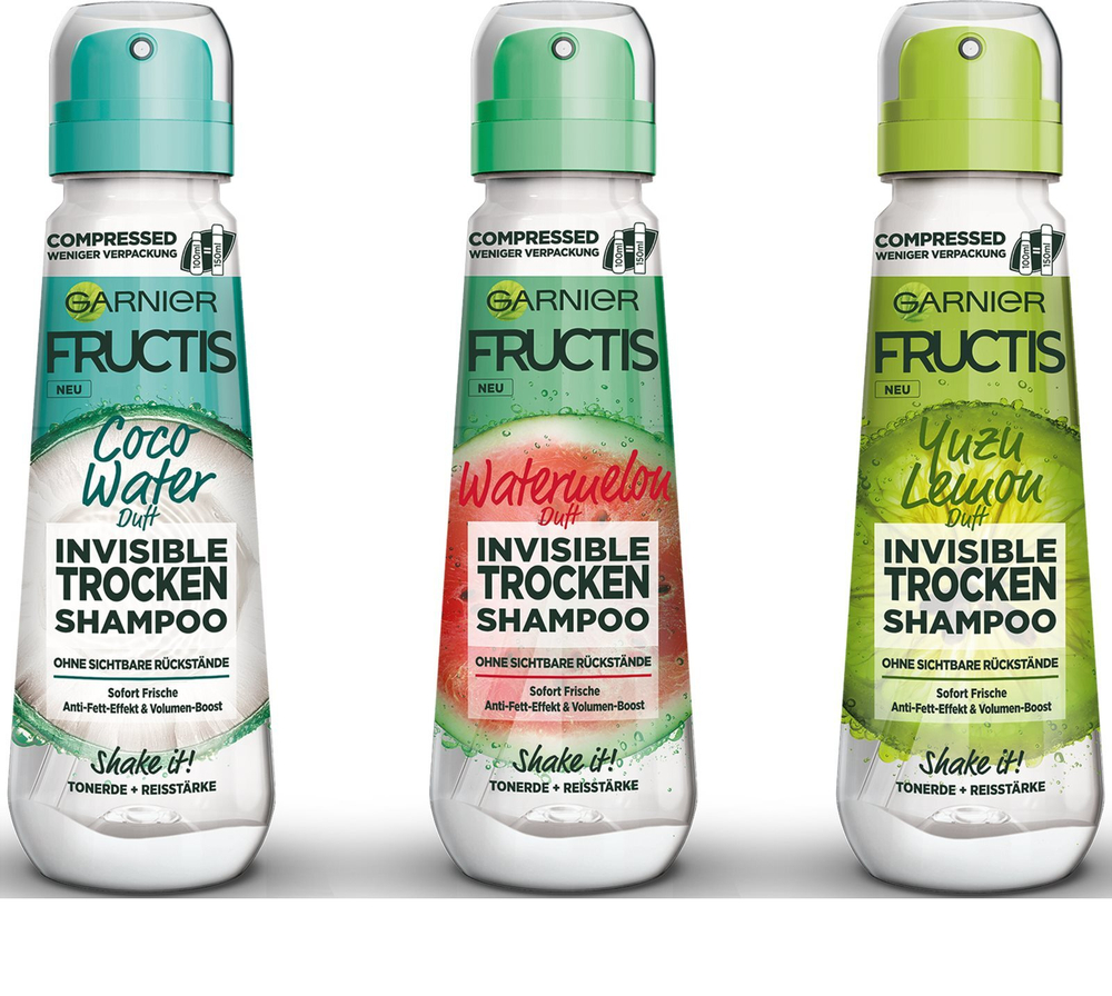Garnier Fructis Watermelon - сухой шампунь со свежим фруктовым ароматом /   100  ml  / GTIN 3600542232630