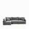 Угловой диван Mia левосторонний 320 см, темно-серый
