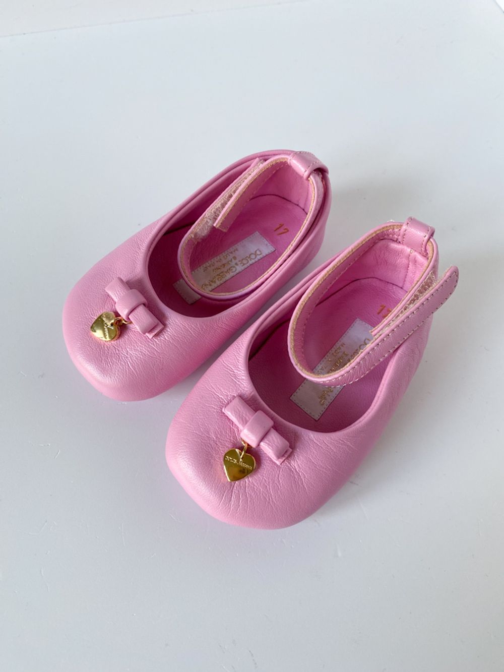 Новые кожаные пинетки Dolce&Gabbana, 16,5