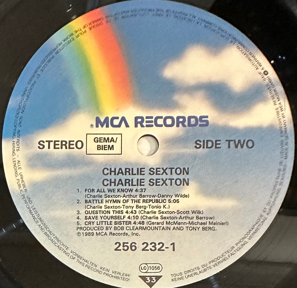 Charlie Sexton - Charlie Sexton (Германия 1989г.)