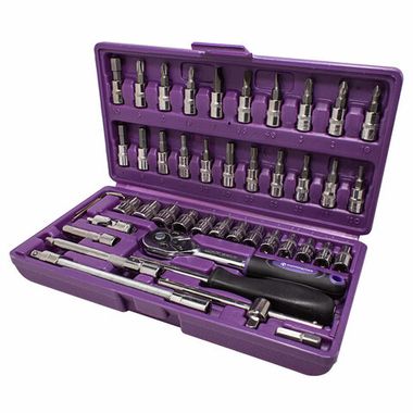 Набор инструментов 46пр. 1/4''(6гр.) Помощник 2462-5