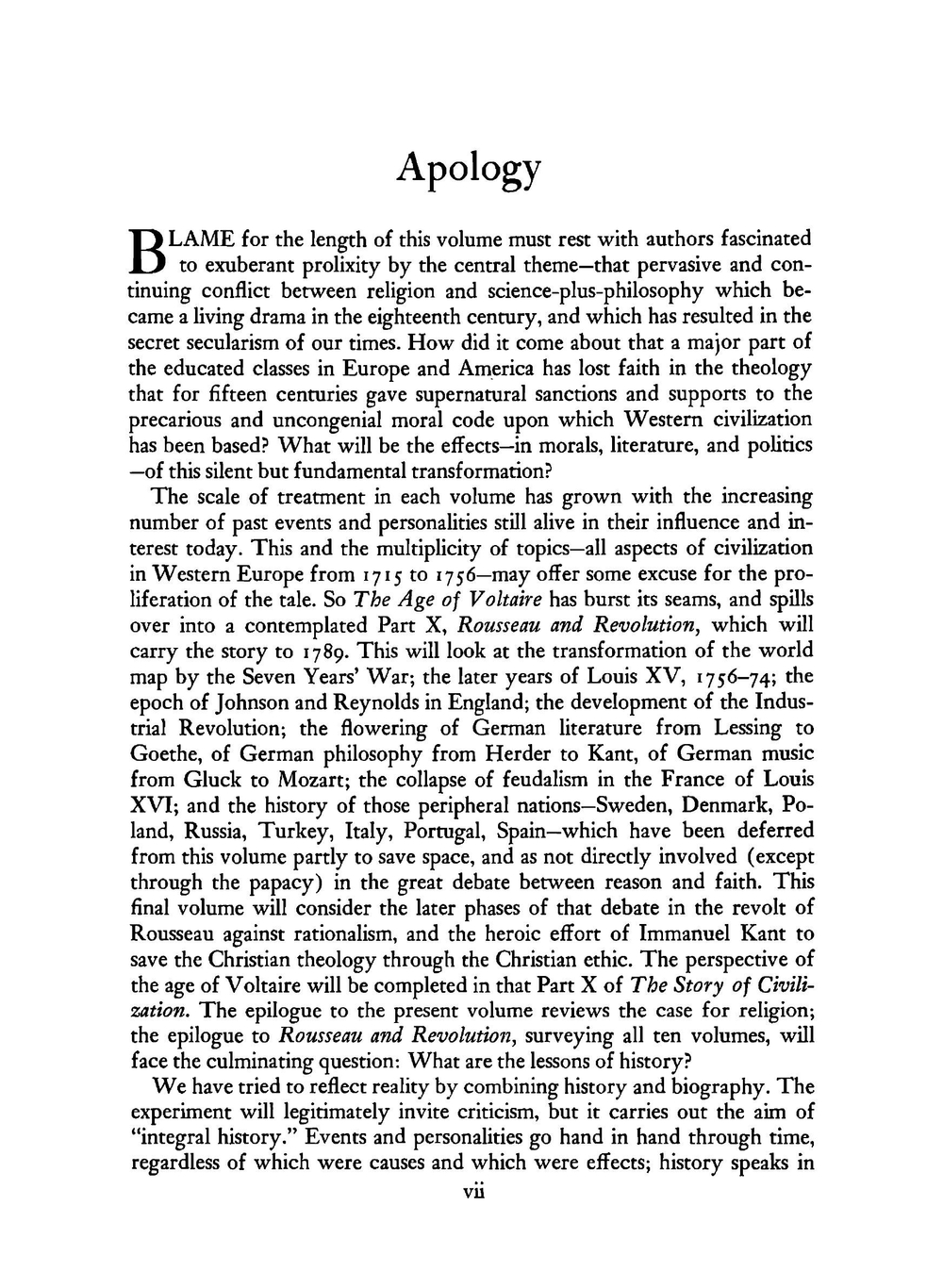 The Story of Civilization IX. The Age of Voltaire | Will and Ariel Durant