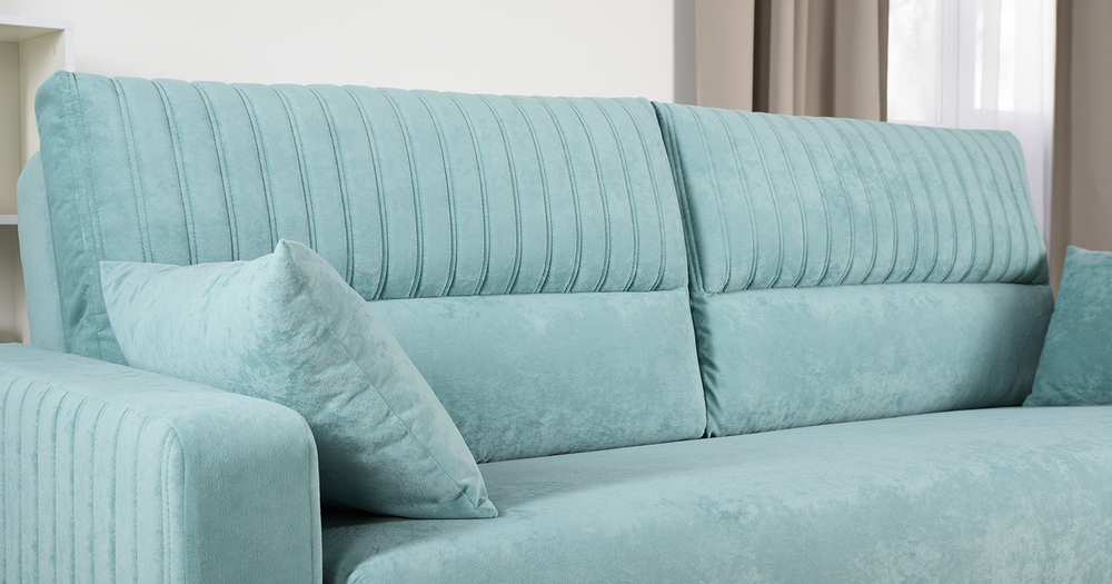 Изабель диван-кровать (велюр ментол)