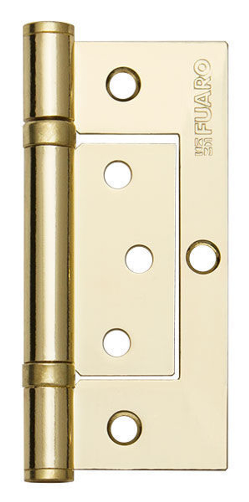 [ТОВАРА НЕТ В НАЛИЧИИ] Петля стальная накладная Фуаро 300-2BB 100x2,5 PB, цвет латунь (гарантия - 12 месяцев)