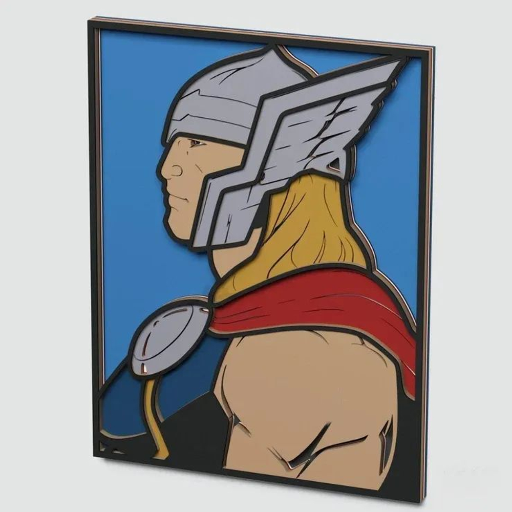 3D Картина по номерам из дерева Тор, 38x50 см