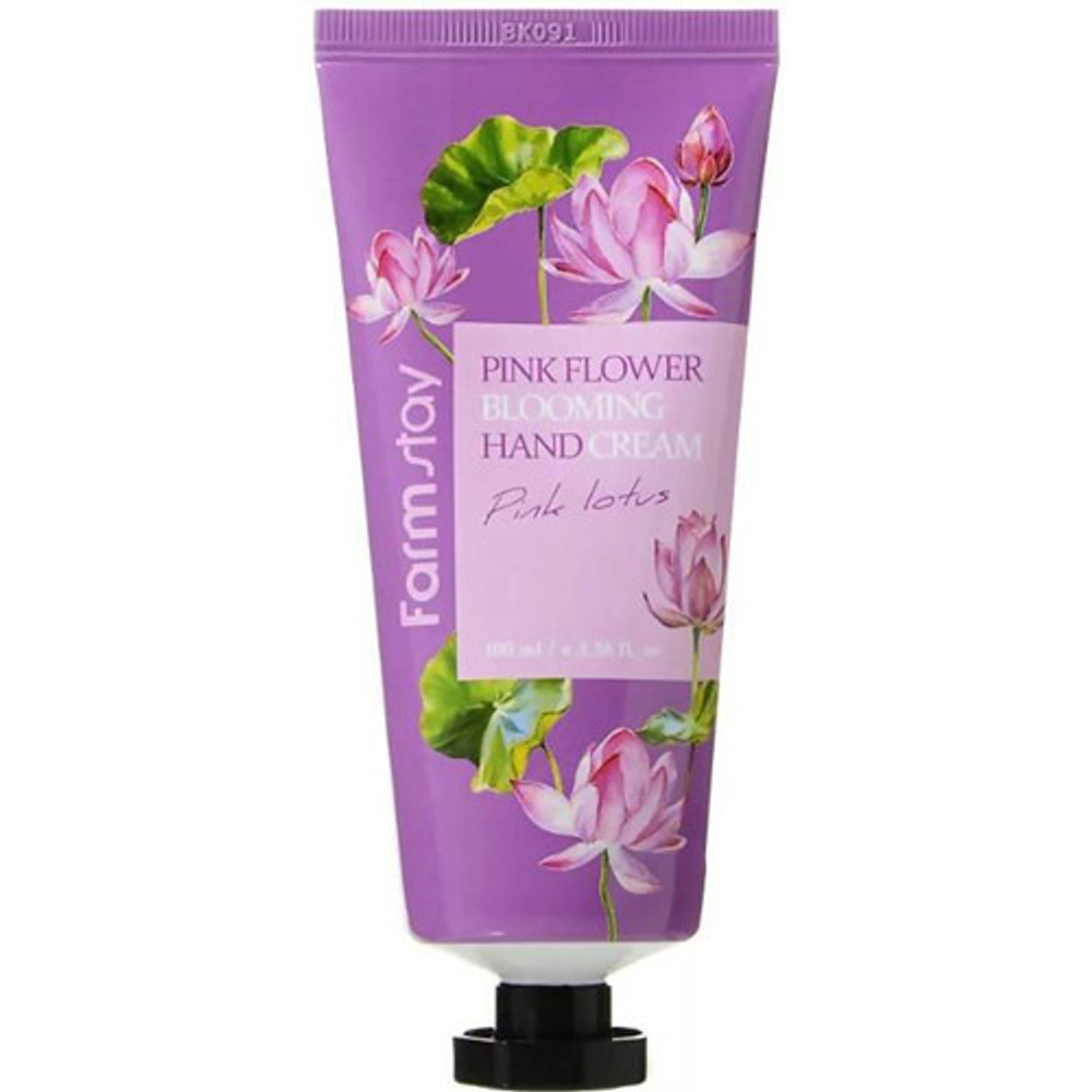 FarmStay. Крем для рук розовый лотос Pink Fower Blooming Hand Cream Pink Lotus