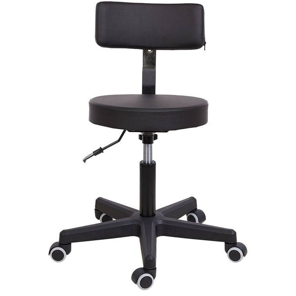 Стул на колесах со спинкой ОЗЕ, пластик 1