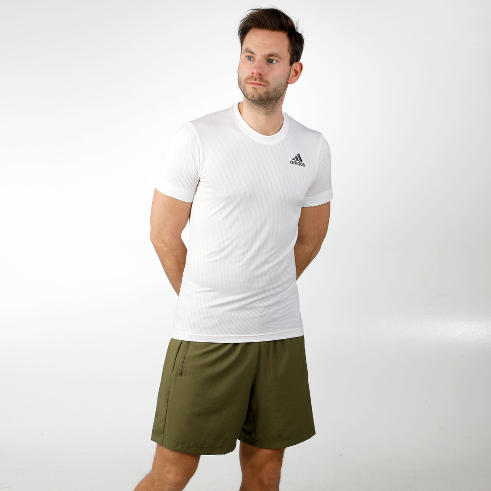 Мужское теннисное поло adidas Freelift T-Shirt Men - White