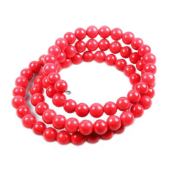 Браслет "Пружинка" коралл красный асс.