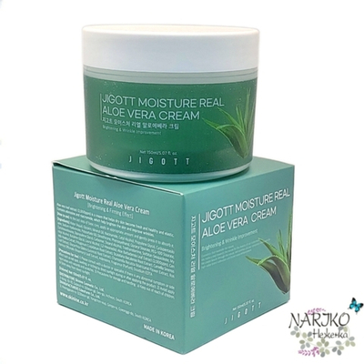 Увлажняющий крем для лица Алоэ JIGOTT Moisture Real Aloe Vera Cream, 150 мл.
