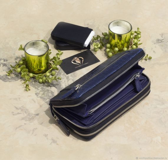 Борсетка из кожи крокодила WA-192