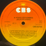 Julio Iglesias ‎– A Vous Les Femmes (Голландия 1979г.)