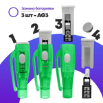 УФ ручка шпион со светом MC-Basir 4 шт, с невидимыми чернилами и ультрафиолетовым фонариком, разноцветный корпус