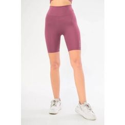 Qadın üçün qısa ayaqlı, parlaq, bənövşəyi şort 10081035 XS