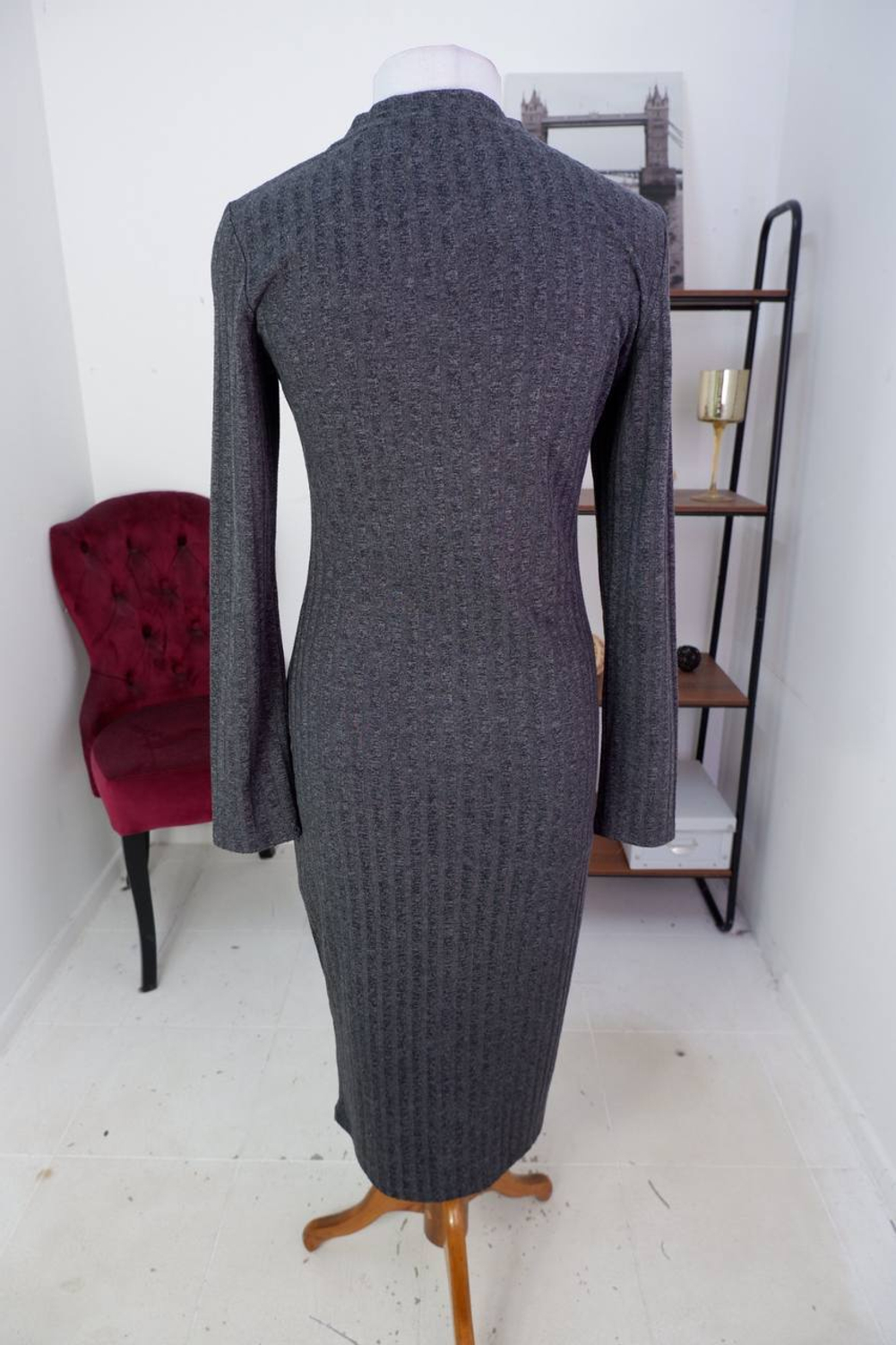 Платье Incity в рубчик, визуально на 46 размер