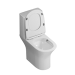 Унитаз напольный Grossman Classic GR-4465SQ-K26 (650х355х790) безободковый,белый с тонкой крышкой,микролифт,смыв торнадо,2 места