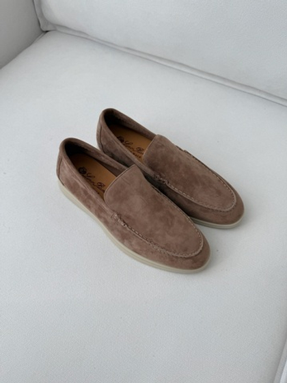 Лоферы из натуральной замши