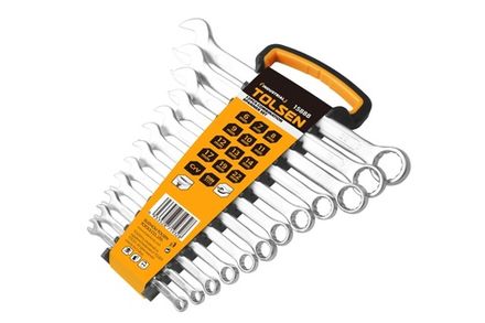 Цена на TOLSEN (TT15888) Набор комбинированных ключей, 6-22 мм, 12 предметов
