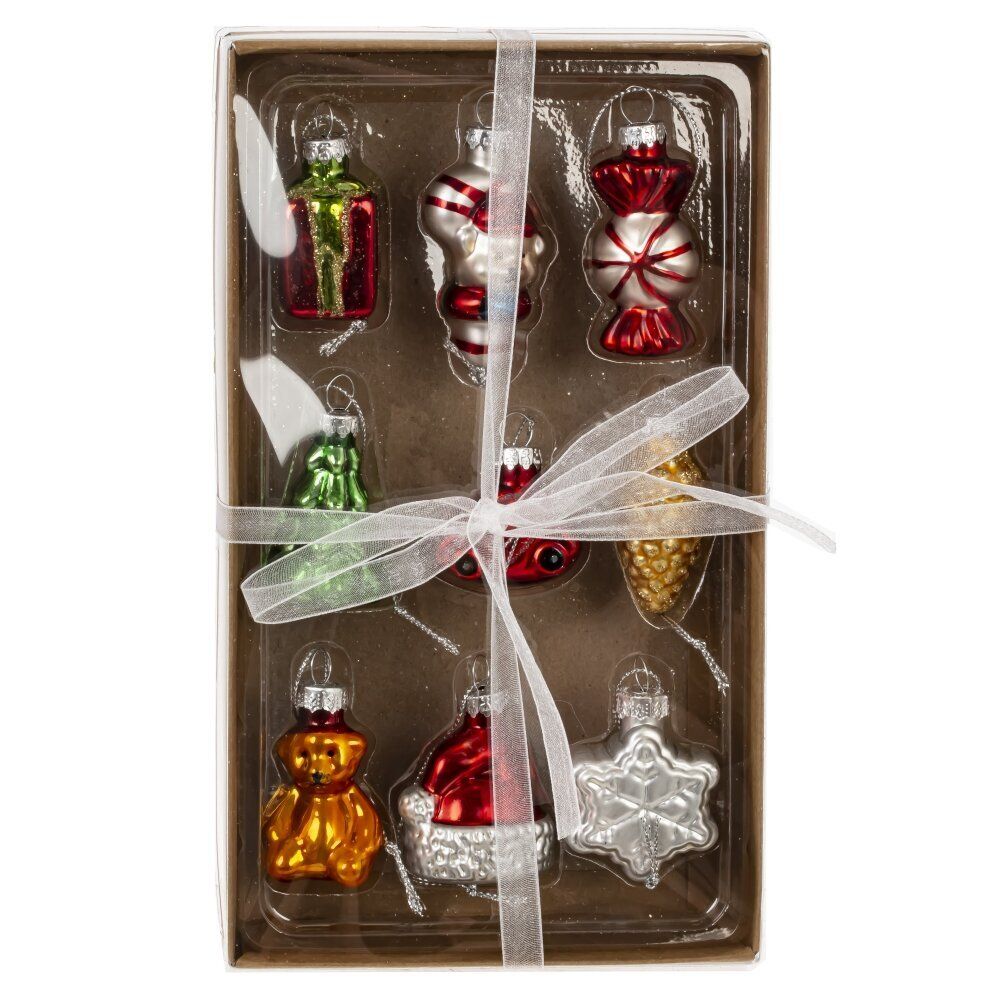 GAEM Набор из 9шт: Украшение новогоднее "Ассорти", 6в., L12,5 W22 H4 см, 6в.