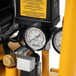 Компрессор безмасляный, малошумный DLS 1500/50, 1500 ВТ, 2x750, 50 л, 260 л/мин Denzel