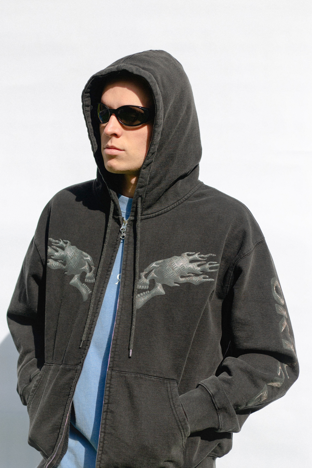 Худи Октябрь Speed Zip "Black"