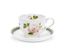 Portmeirion Чайная чашка Botanic Roses 200 мл с блюдцем Scarborough Fair