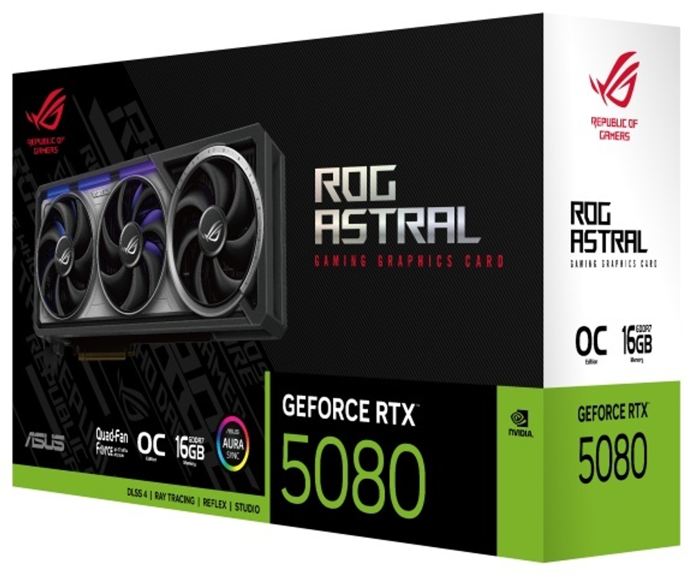 Видеокарта ASUS ROG-ASTRAL-RTX5080-O16G-GAMING 16 Гб