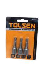 Набор бит с торцевыми магнитными головками TOLSEN 10х48мм 3шт. 77825