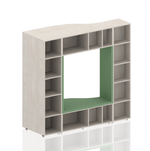 Стеллаж двухсторонний с посадочным местом коллекции Поколение А